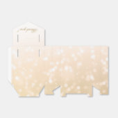 Elegant dank u gouden Bokeh Sparkle Lights Bedankdoosjes (Uitgevouwen)