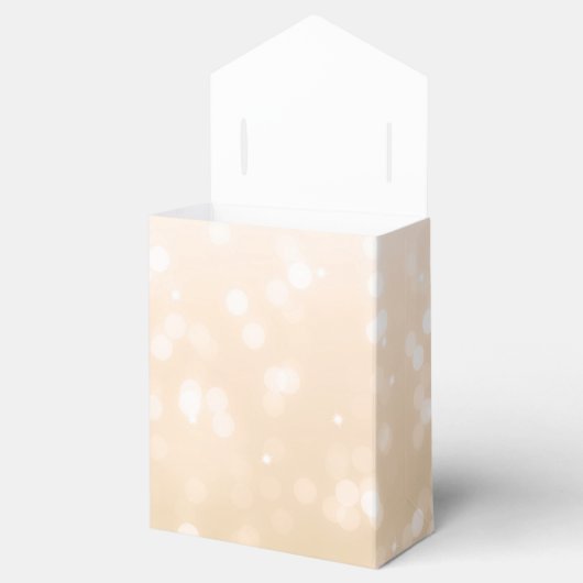 Elegant dank u gouden Bokeh Sparkle Lights Bedankdoosjes (Geopend)