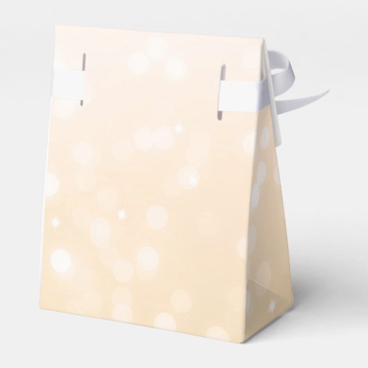 Elegant dank u gouden Bokeh Sparkle Lights Bedankdoosjes (Achterkant)