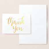 Elegant Dank u handgeschreven bruiloft voor script Folie Kaarten (Display)