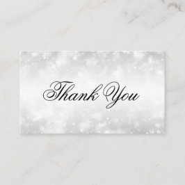 Elegant Dank u invoegen Zilveren Shimmer Lights Informatiekaartje