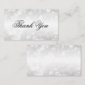 Elegant Dank u invoegen Zilveren Shimmer Lights Informatiekaartje (Voorkant / Achterkant)