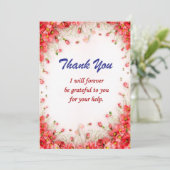 Elegant Dank u Kaarten voor Hartelijke Waardering (Staand voorkant)