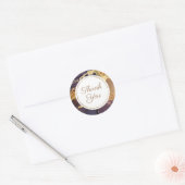 Elegant Dank u Klassieke Ronde Sticker (Envelop)