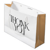 Elegant dank u moderne zaken | QR-code Eenvoudig Groot Cadeauzakje (Voorkant Gekanteld)