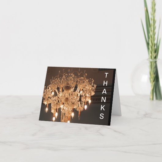 ELEGANT DANK U NOTA'S BEDANKKAART (Voorkant)