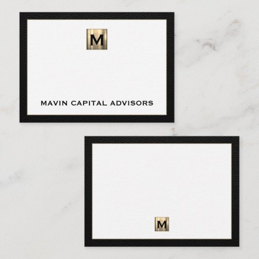 Elegant Dank u Notecard voor Professionals Notitiekaartje (Voorkant / Achterkant)