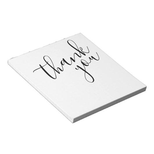 Elegant dank u Notitieblok (Schuin)