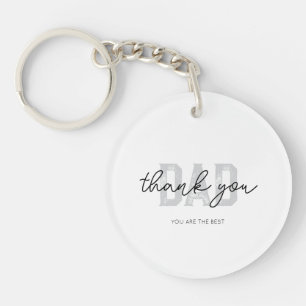 Elegant Dank u papa Acryl Sleutelhanger