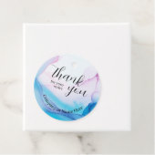 Elegant dank u professionele zakelijke Waterverf Bedankjes Labels (In situ)