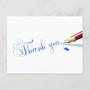 Elegant Dank U Script Briefkaart