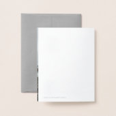 Elegant Dank u Script Foto Folie Kaart (Met envelop)