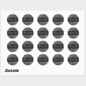 Elegant dank u Sticker/zegel Ronde Sticker (Vel)