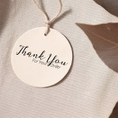 Elegant Dank u Typografie Handgemaakte Homemade Rubberstempel