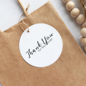 Elegant Dank u Typografie Handgemaakte Homemade Rubberstempel
