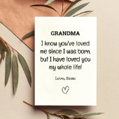 Elegant Dank u Verjaardag Kaart voor Grootmoeder