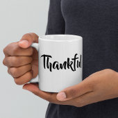 Elegant Dankbaar Script familie Thanksgiving Gift Koffiemok