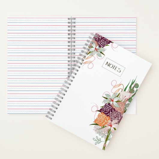 Elegant dankbaarheidsjournaal Floral Bouquet Desig Notitieboek (Binnen)