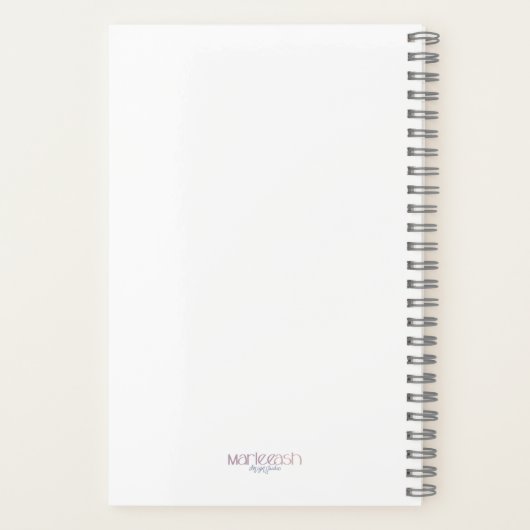 Elegant dankbaarheidsjournaal Floral Bouquet Desig Notitieboek (Achterkant)