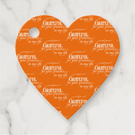 Elegant Dankbare Thanksgiving Herfst Sinaasappel Bedankjes Labels