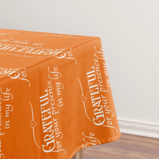 Elegant Dankbare Thanksgiving Herfst Sinaasappel Tafelkleed (Voorbeeld)