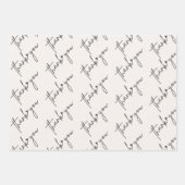 Elegant dankjewel inpakpapier vel (Voorkant 2)