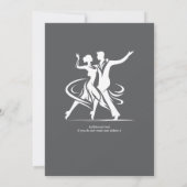 Elegant dansend koppel gezamenlijke verjaardag vie kaart (Achterkant)