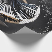 Elegant dansende vrouw cadeaupapier (Hoek)