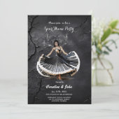 Elegant dansende vrouw kaart (Staand voorkant)