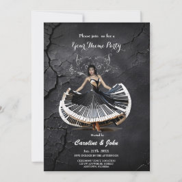 Elegant dansende vrouw kaart