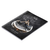 Elegant dansende vrouw notitieboek (Linkerzijde)