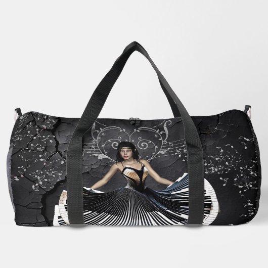 Elegant dansende vrouw plunjezak (Achterkant)