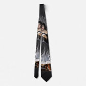 Elegant dansende vrouw stropdas (Achterkant)