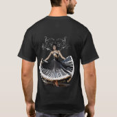 Elegant dansende vrouw t-shirt (Achterkant)