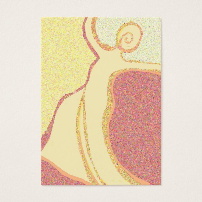 Elegant danserwaltz visitekaartjes (Voorkant)