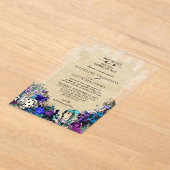  Elegant Dark Alice in Wonderland Weddenschap I Acryl Uitnodigingen (Laagn)