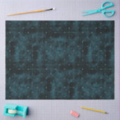 Elegant Dark Blauwgroen Velvet Gold Stippen Luxe Tissuepapier (Craft)