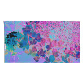 Elegant Dark Blue and Magenta Limelight Hydrangea Kussensloop (Achterkant-Rechts)