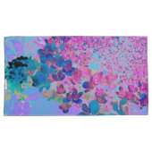 Elegant Dark Blue and Magenta Limelight Hydrangea Kussensloop (Voorkant-Rechts)
