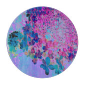 Elegant Dark Blue and Magenta Limelight Hydrangea Snijplank (Voorkant)
