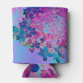 Elegant Dark Blue en Magenta Limelight Hydrangea Blikjeskoeler (Achterkant)