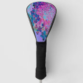 Elegant Dark Blue en Magenta Limelight Hydrangea Golfheadcover (Voorkant)