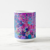 Elegant Dark Blue en Magenta Limelight Hydrangea Koffiemok (Center)