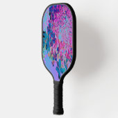 Elegant Dark Blue en Magenta Limelight Hydrangea Pickleball Paddle (Links)