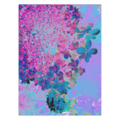 Elegant Dark Blue en Magenta Limelight Hydrangea Tafelkleed (Voorkant)