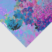 Elegant Dark Blue en Magenta Limelight Hydrangea Tissuepapier (Detail)