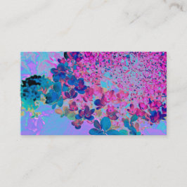 Elegant Dark Blue en Magenta Limelight Hydrangea Visitekaartje