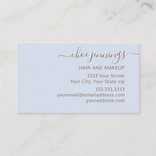 Elegant Dark Blue Marble Agate Visitekaartje (Achterkant)