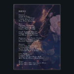 Elegant Dark Boho Floral Paarse Fantasy Wedding Menu<br><div class="desc">Elegant Dark Boho Floral Paarse Fantasy Wedding Menu #pampasgras #junglebruiloft #jungleuitnodiging #coralbruiloft #bruildingmenu #woestijtwedding #lasvegasbruiloft #terracottabruilbruilbruiloft #peachbruiloft #pampasweddingmenu #pampas #terracotta #coral #peach #naturalbruilgras #driedpampas #driedpampas #rijwpas #rijdgras abisabibruiloft #naturebruiloft</div>