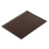 Elegant Dark Brown Leather Texture Writing Notitieboek (Linkerzijde)